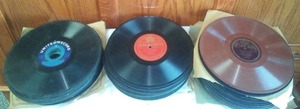 lot 107 image: Vintage Antique Record Albums.