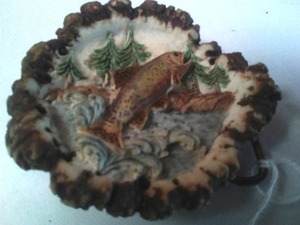 lot 126 image: Fish Trout Belt Buckle.