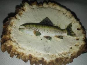 lot 172 image: Fish Trout Belt Buckle.