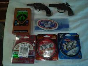 lot 201 image: Misc. Fishing, toys, & patch.