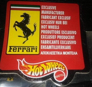 lot 205 image: Ferrari Hot Wheels New in Box 118 scale, Millennium Limited Edition