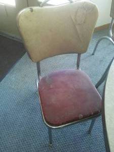 lot 229 image: Vintage Chrome table  chairs.