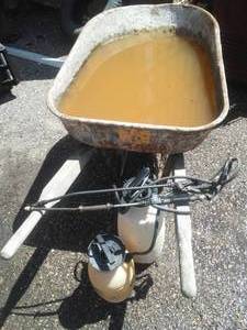 lot 241 image: Wheelbarrow and 2 Sprayers