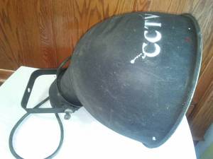 lot 267 image: Industrial Lighting - 14 in. diameter. Originally from Concordia College Union Label -