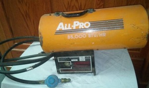 lot 280 image: All - Pro 85.000 BTU propane heater