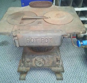 lot 282 image: Hot Pot 2 burner wood stove.
