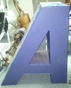 lot 284 image: Letter A lights up.