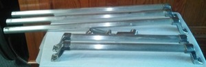 lot 459 image: Stainless metal grab bars (5)