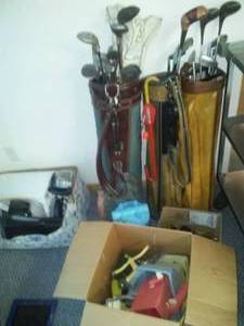 lot 466 image: Huge Lot - golf clubs, The Club, lawn, water purifier, Avon.