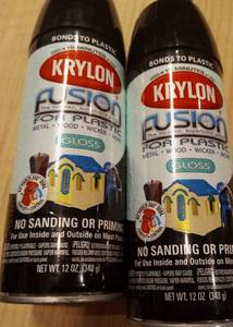 lot 30 image: Krylon Fusion Gloss Black