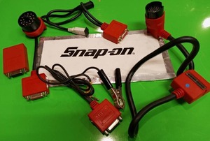 lot 16 image: Snap On Scanner Programmer Diagnostics Port Cords Adapters