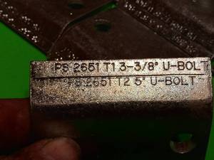 lot 77 image: 3 38 U Bolts