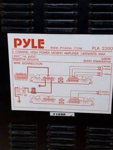 lot 31 image: Pyle car audio amplifier