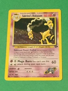 lot 19 image: Sabrinas Alakazam 16132 Pokemon card 1st. Edition holographic
