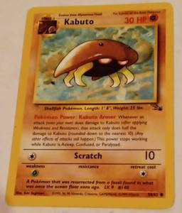 lot 64 image: Pokemon 5062 stage 1 Kabuto