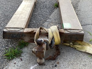 lot 13 image: Commercial Pallet-Fork Trailer Dolly  Mover Attachment,  Standard 2 Receiver Hitch Mount