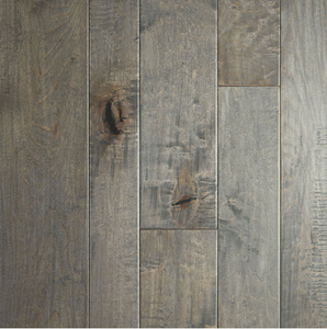 lot 115 image: 342 SF of Beautiful Handcrafted Maple Engineered Flooring - Ocean Gray - 12x RW