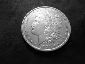 1881 O Morgan Silver Dollar