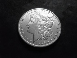 1886 O Morgan Silver Dollar