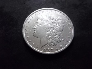 1887 O Morgan Silver Dollar