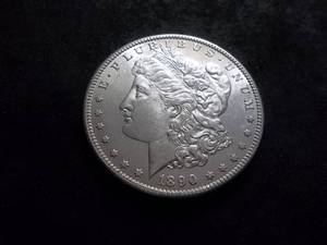 1890 S  Morgan Silver Dollar