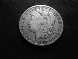 1892 S Morgan Silver Dollar