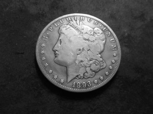 1893 CC Morgan Silver Dollar