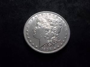 1896 O Morgan Silver Dollar