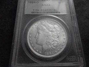1884 O Morgan Silver Dollar