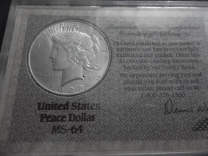 1923 Graded In Holder Investment Rarities MS64