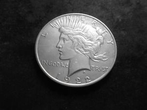 1922 D  Silver Peace Dollar