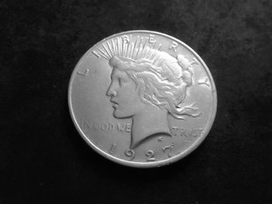 1927 D Peace Silver Dollar