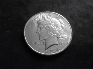 1934 D Silver Peace Dollar