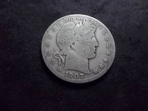 1907 D Barber Half Dollar