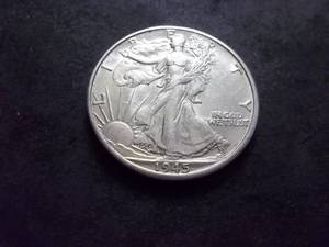 1945 D Walker Half Dollar