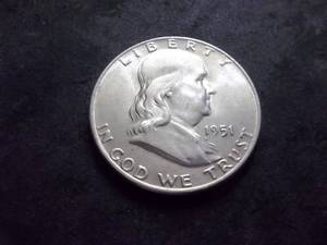 1951 D Franklin Half Dollar