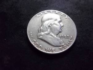 1957 D Franklin Half Dollar