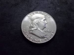 1961 D Franklin Half Dollar