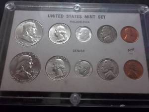 1958 U.S. Mint Set In Capitol Plastics Collector Case In MS  P & D
