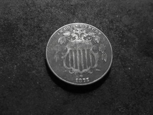 1875 Shield Nickel