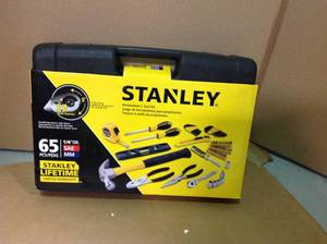 Stanley Home Tool Kit (65-Piece) with Bonus Keychain Pocket Tape Measure&nbsp&nbspin good condition