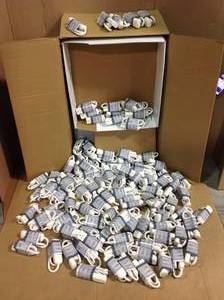 BOX WHIT 108 UNIT OF 3 Outlet Power Strip  3FT Extension Cord NEW