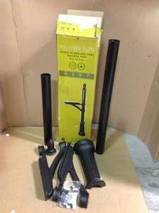 Architectural Mailboxes Hamilton Black In-Ground Steel Mailbox Post&nbsp&nbspin good condition