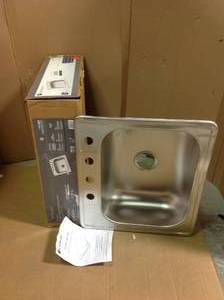 Glacier Bay Drop-In Stainless Steel 25 in. 4-Hole Single Bowl Kitchen Sink&nbsp&nbspin good condition
