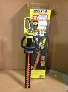 RYOBI ONE 22 in. 18-Volt Lithium-Ion Cordless Battery Hedge Trimmer (Tool Only)&nbsp&nbspin good condition