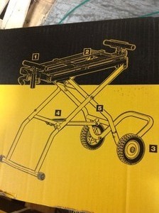 DEWALT 32-12 in. x 60 in. Rolling Miter Saw Stand NOT USED