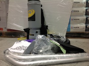ProTeam Super CoachVac 10 Qt. Commercial Backpack Vacuum Cleaner with Xover Multi-Surface Telescoping Wand Tool Kit IN GOOD CONDITIONS