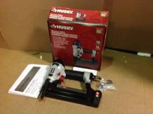 Husky Pneumatic 2-in-1 18 Gauge 2 in. Brad Nailer and 14 in. Narrow Crown Stapler&nbsp&nbspin good condition