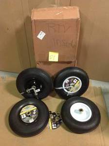 Farm &amp Ranch 13 in. Pneumatic Wheelbarrow Tire&nbsp&nbspin good condition