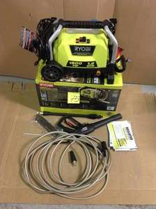 RYOBI 1900 PSI 1.2 GPM Cold Water Wheeled Electric Pressure Washer&nbsp&nbspin good condition